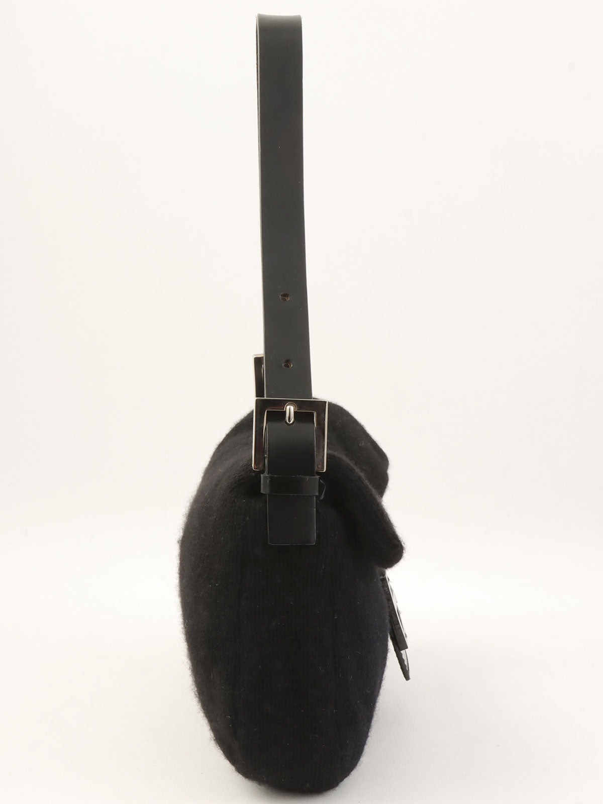 针织妈妈水桶包黑色