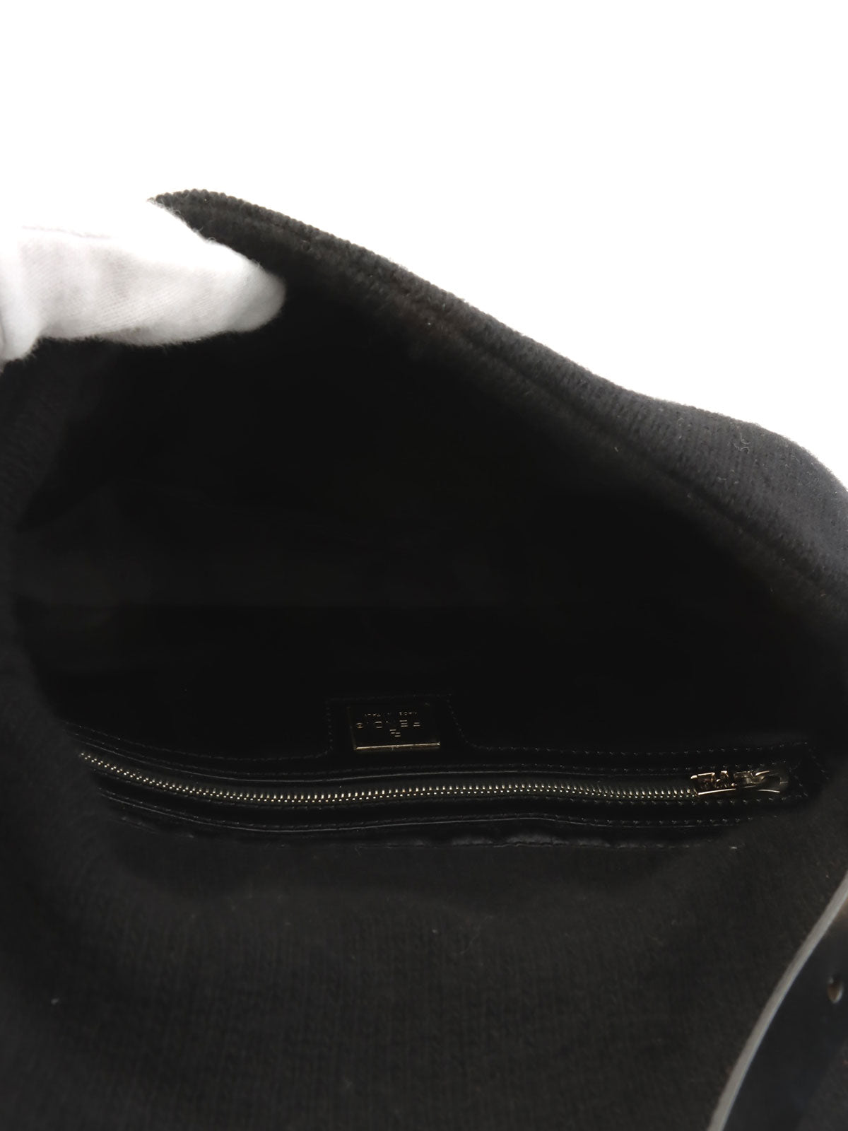 针织妈妈水桶包黑色