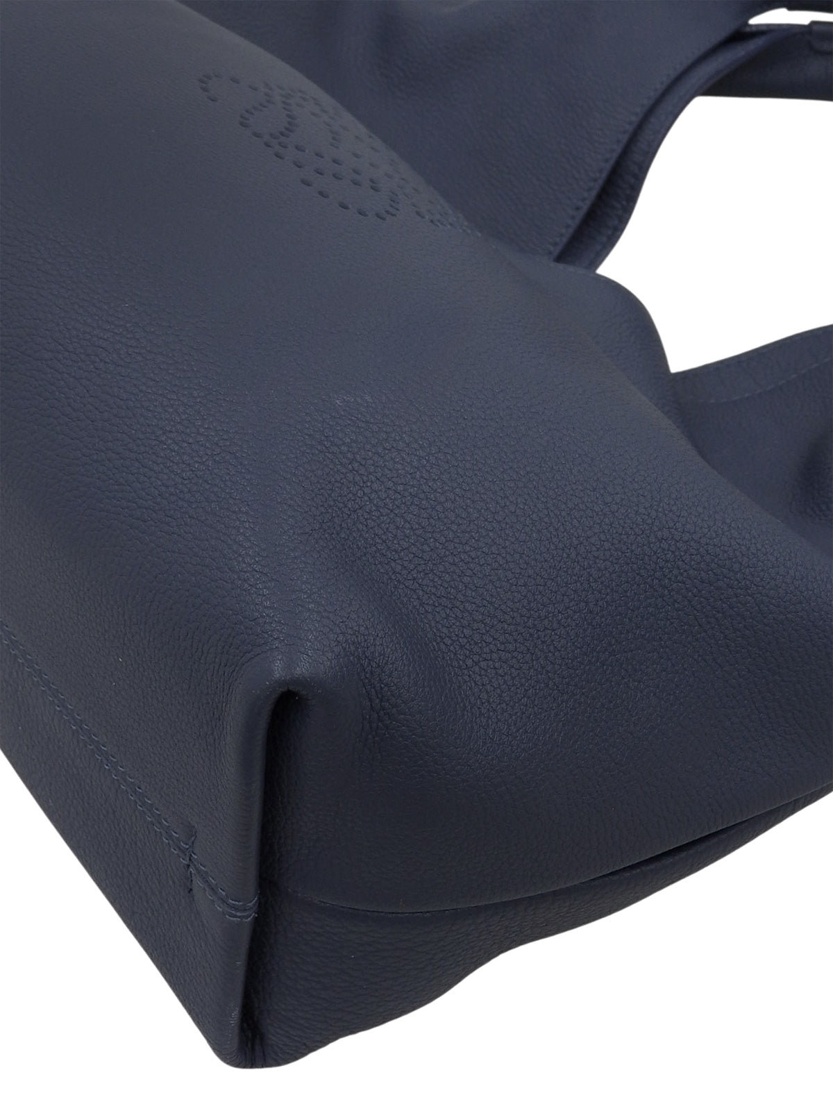 アナグラムパンチングハンドバッグ　ネイビー