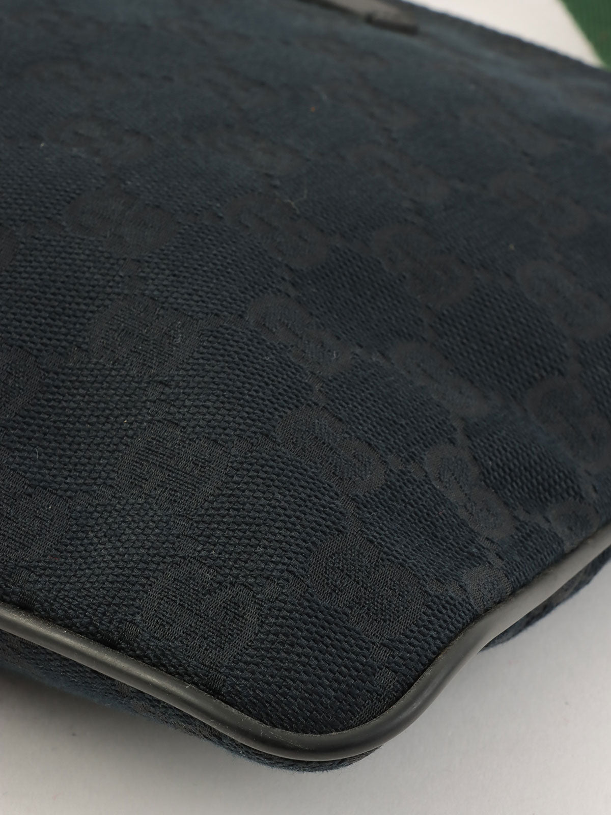 Canvas GG Pattern Sherry Line Mini Shoulder Bag Black/Green/Red