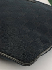 Canvas GG Pattern Sherry Line Mini Shoulder Bag Black/Green/Red