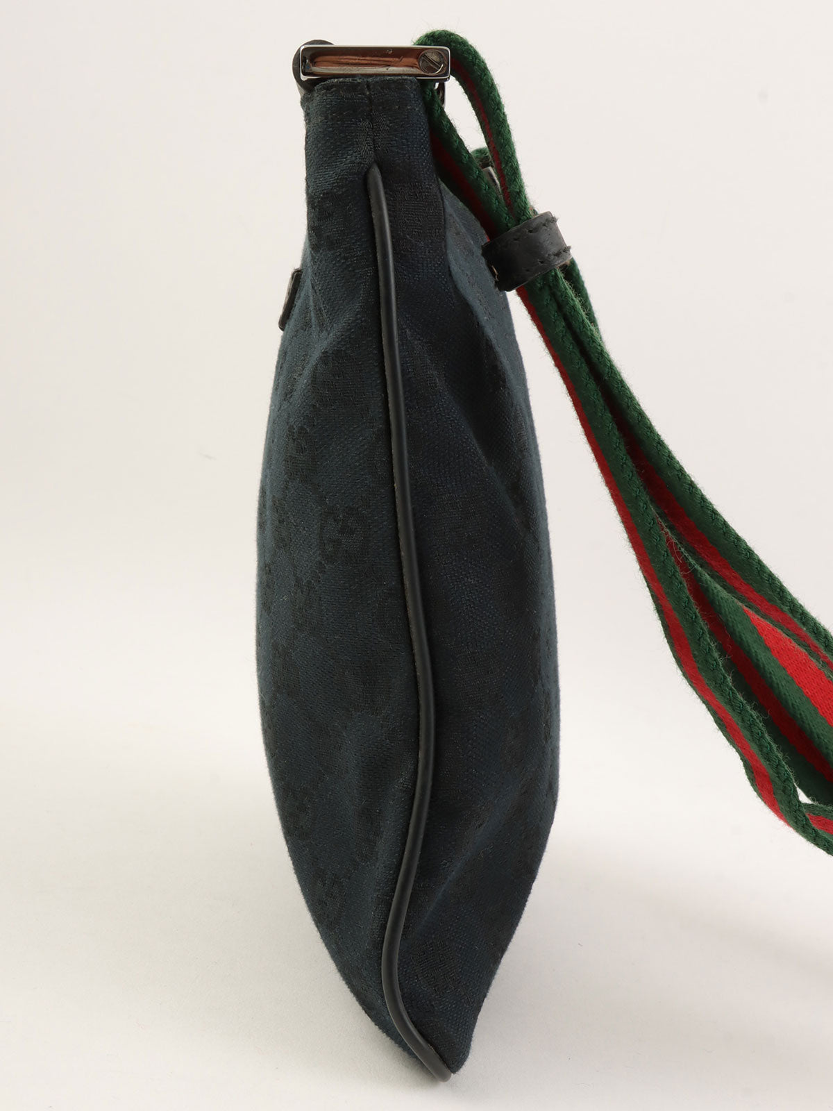 Canvas GG Pattern Sherry Line Mini Shoulder Bag Black/Green/Red