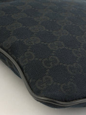 Canvas GG Pattern Sherry Line Mini Shoulder Bag Black/Green/Red