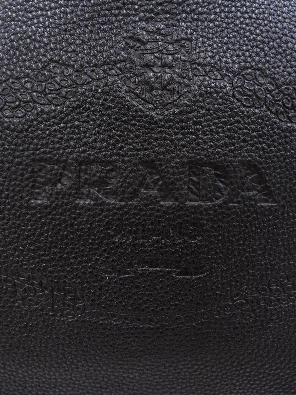 Logo Embossed Tote Bag in Black