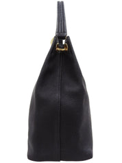 Logo Embossed Tote Bag in Black