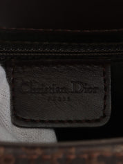 Street Chic Trotter Pattern Shoulder Bag in Dark Brown