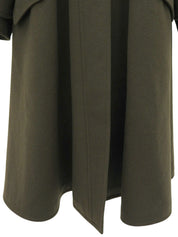 1994年製 カシミアCCマークボタンロングコート カーキ