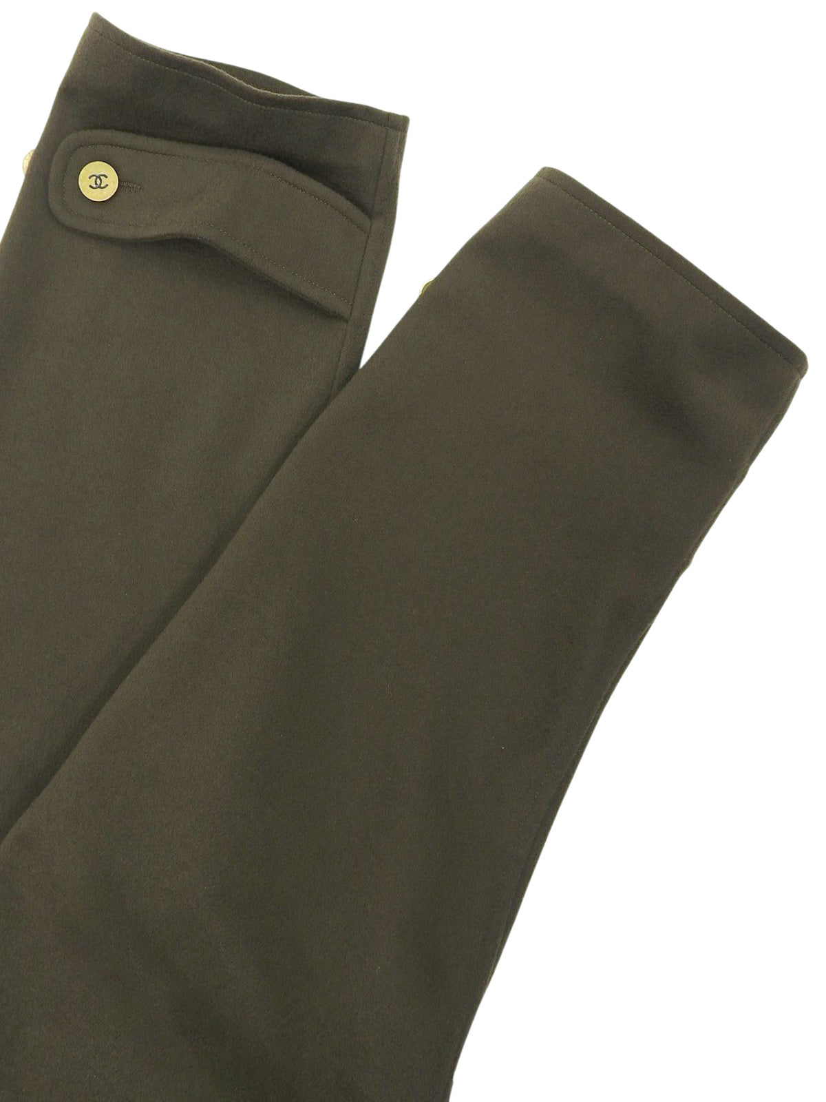 1994 Cashmere CC Mark Button Long Coat Khaki