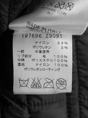 キルティングロゴエンブレムジャケット ブラック