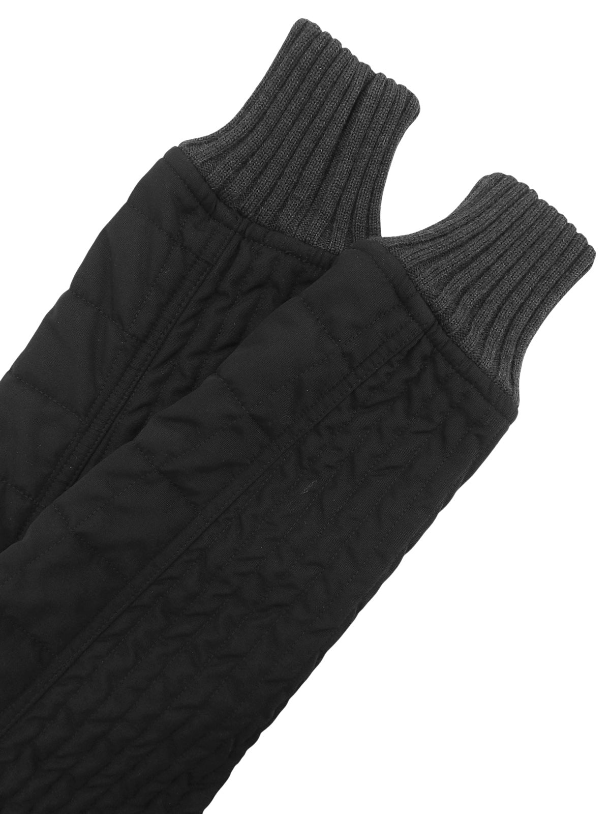 キルティングロゴエンブレムジャケット ブラック