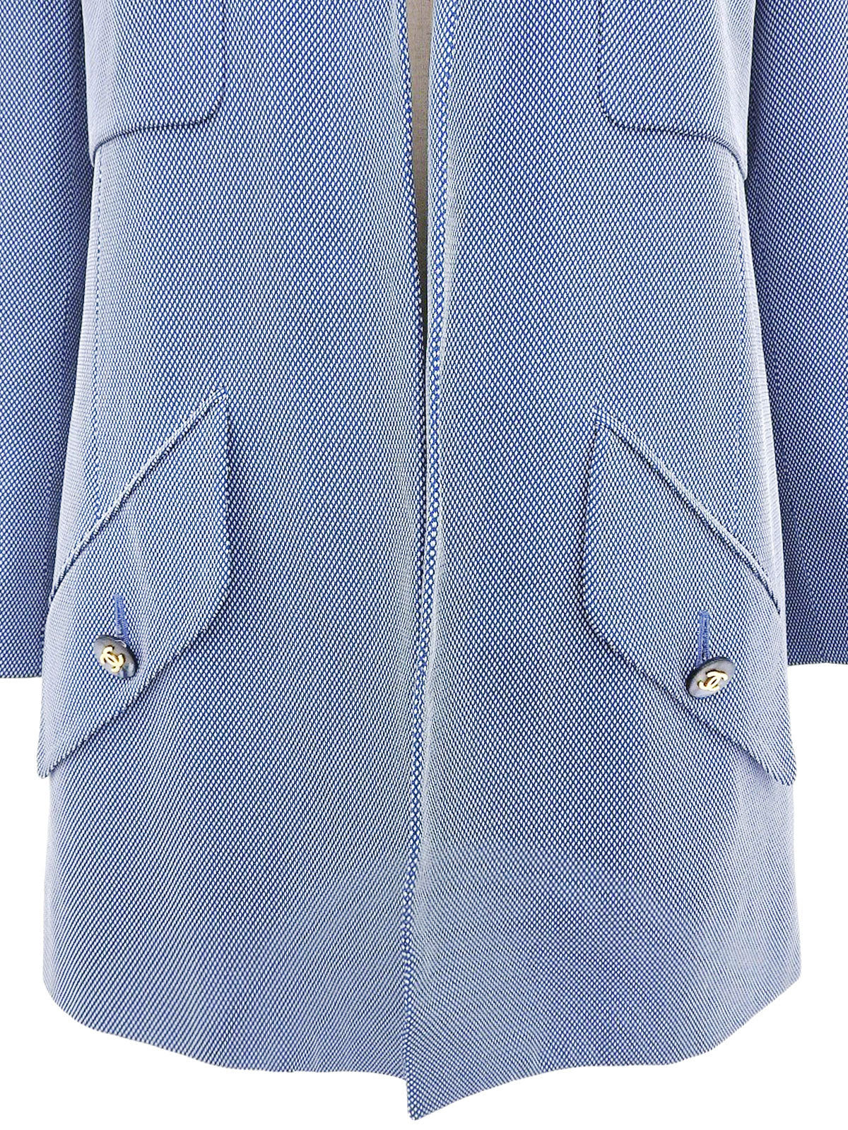 CC Mark Button Jacket Light Blue