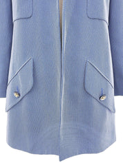 CC Mark Button Jacket Light Blue