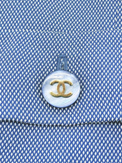 CC Mark Button Jacket Light Blue