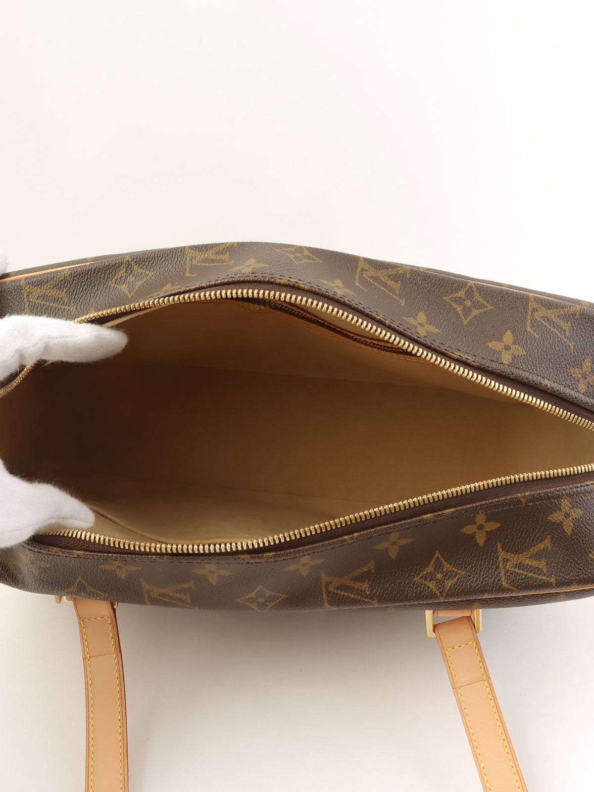 2003 Monogram Cite GM 帆布棕色