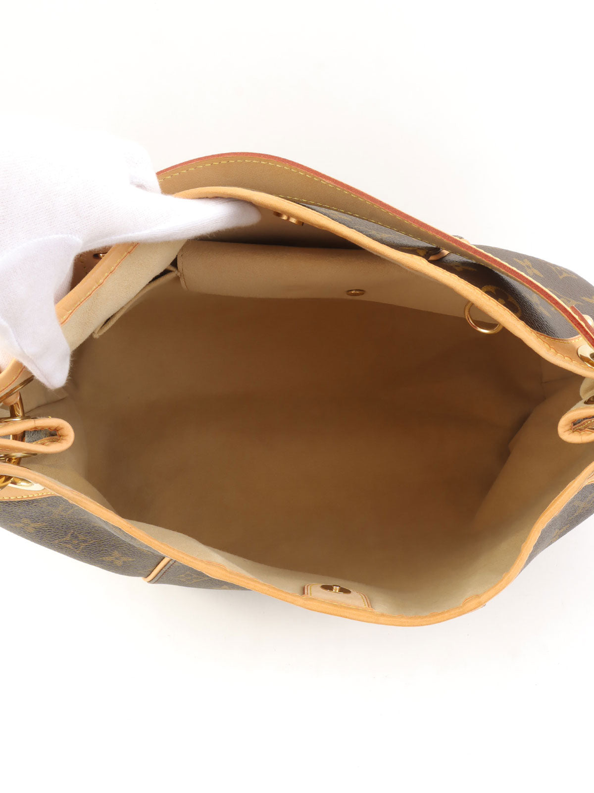 2009 Monogram Galliera PM Canvas Handbag, Brown