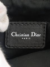 Trotter Pattern Logo Plate Shoulder Bag Black