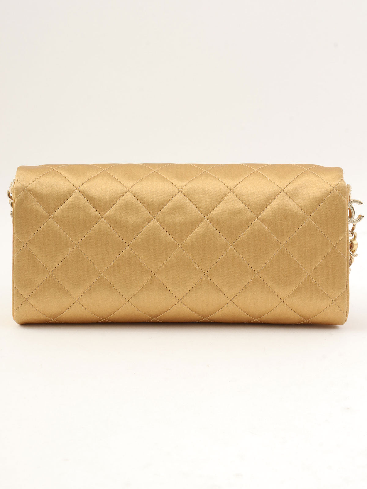 2005年頃製 ラインストーンデザインモチーフチェーンショルダーバッグ ブロンズ