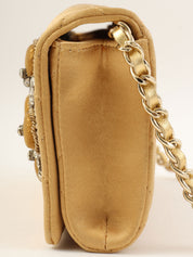 2005年頃製 ラインストーンデザインモチーフチェーンショルダーバッグ ブロンズ