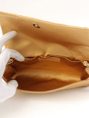 2005年頃製 ラインストーンデザインモチーフチェーンショルダーバッグ ブロンズ