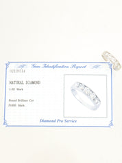 プラチナダイヤモンドリング シルバー #12