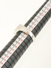 プラチナダイヤモンドデザインリング シルバー