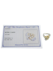 18Kプラチナダイヤモンドデザインリング シルバー/ゴールド