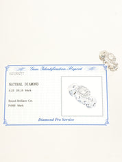 プラチナダイヤモンドデザインリング シルバー