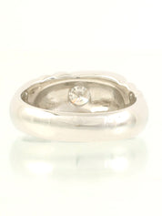 Platinum Diamond Design Ring Silver