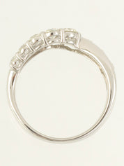 铂金钻石戒指 银色