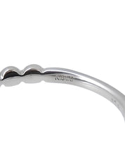 18K白金镶钻银戒指