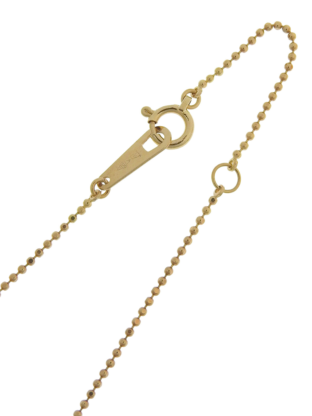 18Kダイヤモンドルビーデザインネックレス ゴールド/チェリーレッド