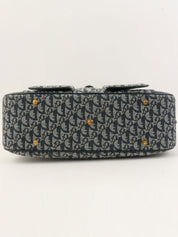 トロッターパターンダブルサドルバッグ ネイビー