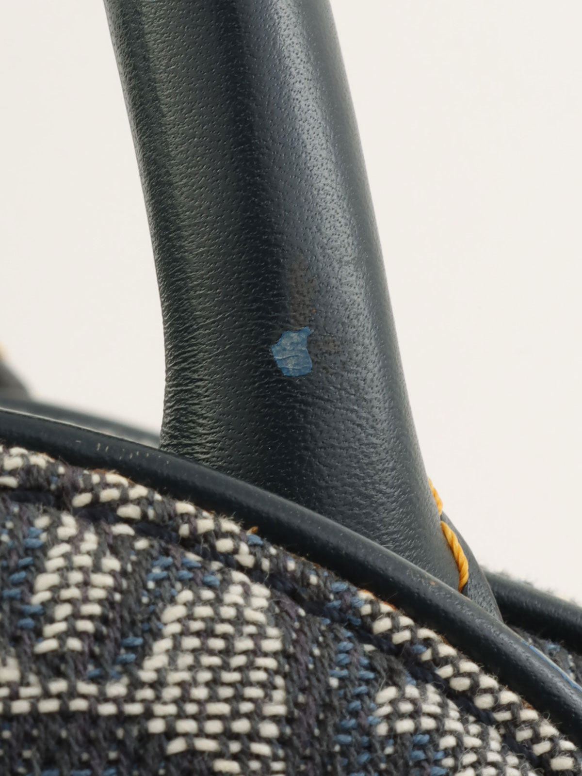 トロッターパターンダブルサドルバッグ ネイビー