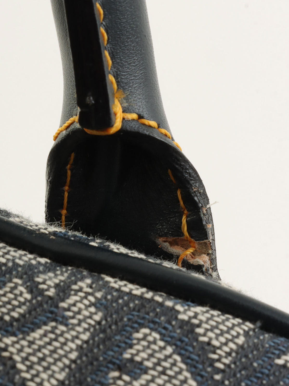 トロッターパターンダブルサドルバッグ ネイビー