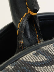 トロッターパターンダブルサドルバッグ ネイビー