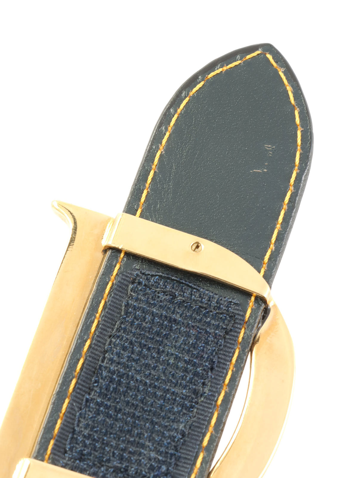 トロッターパターンダブルサドルバッグ ネイビー