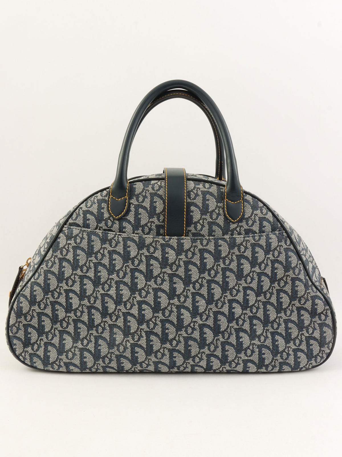 トロッターパターンダブルサドルバッグ ネイビー