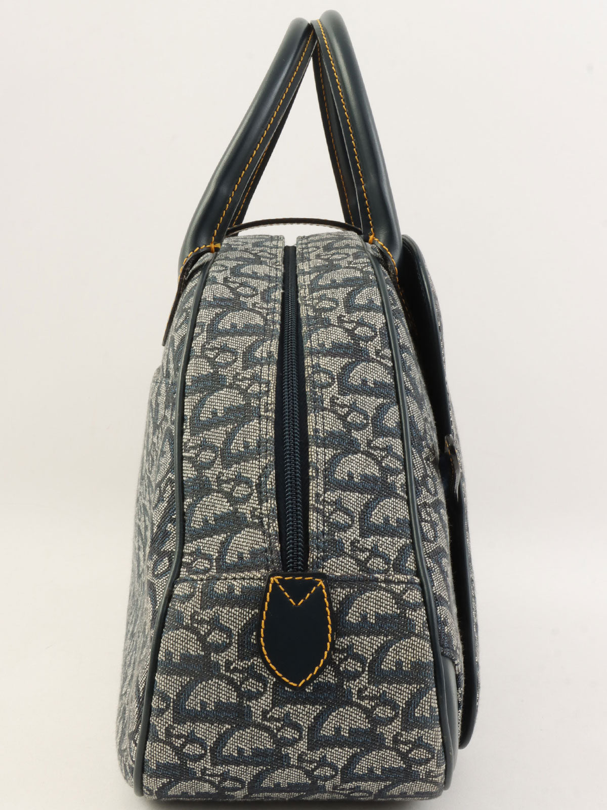 トロッターパターンダブルサドルバッグ ネイビー