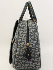 トロッターパターンダブルサドルバッグ ネイビー