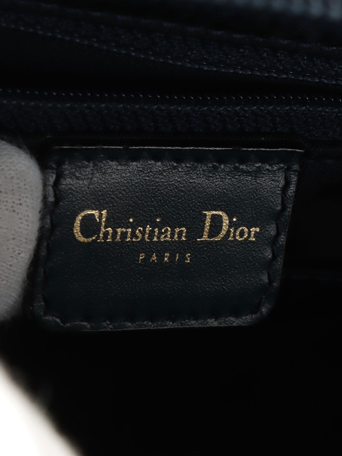 トロッターパターンダブルサドルバッグ ネイビー