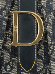 トロッターパターンダブルサドルバッグ ネイビー