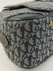 トロッターパターンダブルサドルバッグ ネイビー