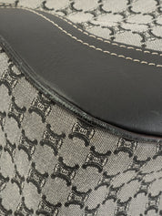 Macadam Pattern One-Shoulder Bag Gray/Navy