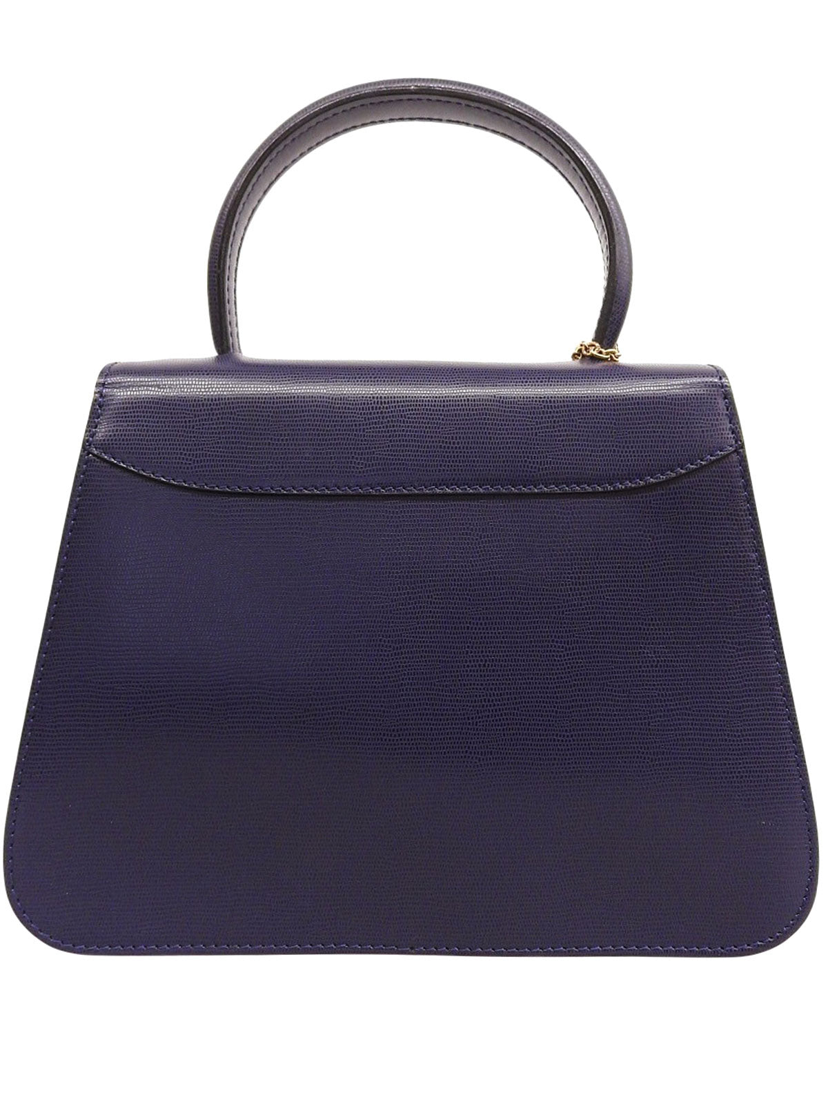 Circle logo plate handbag in blue
