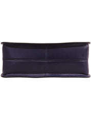 Circle logo plate handbag in blue