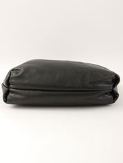 アナグラムエンボス巾着ショルダーバッグ ブラック