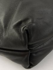 アナグラムエンボス巾着ショルダーバッグ ブラック