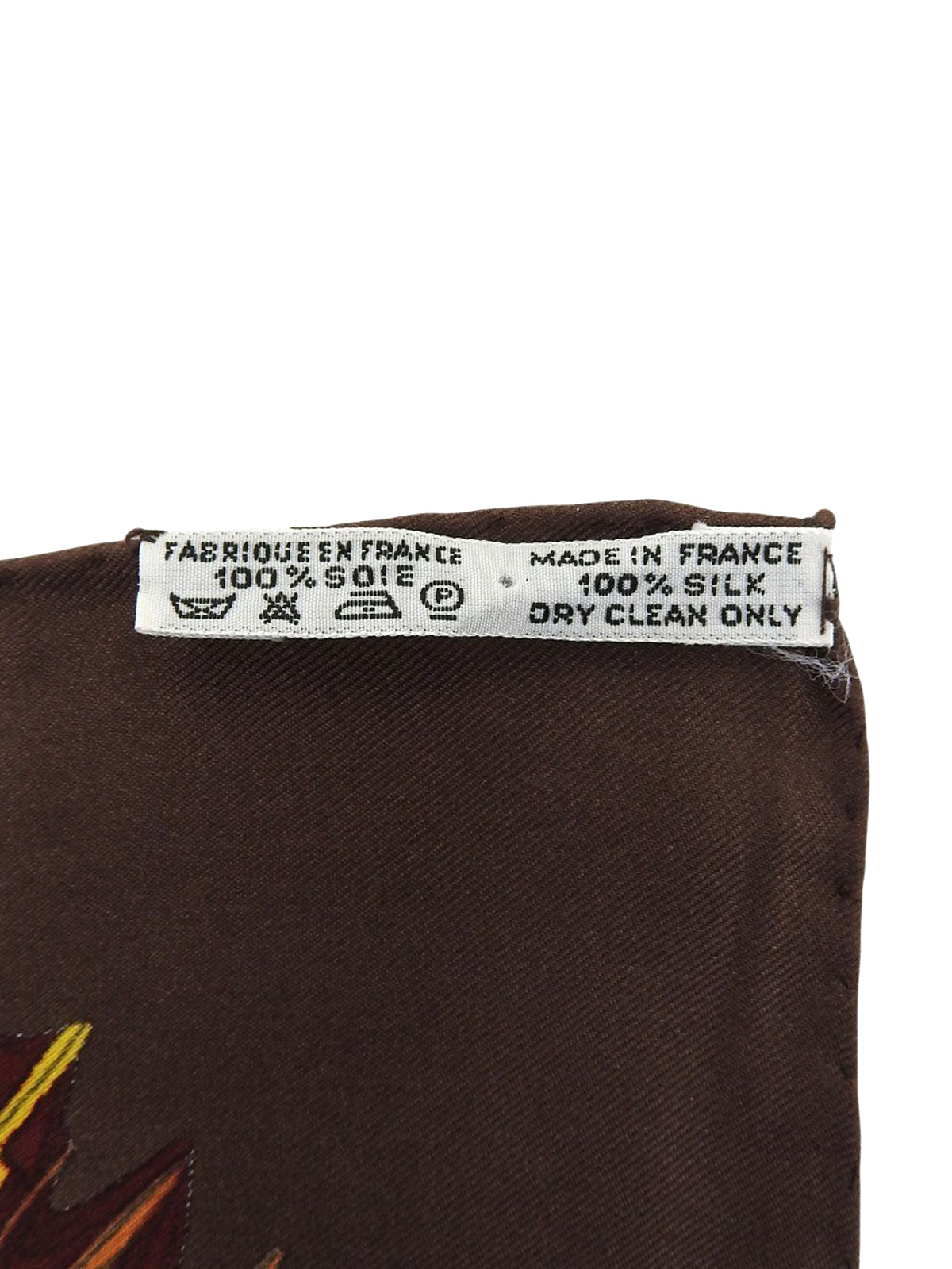 カレ90 Le Paradis du Royパターンスカーフ ブラウン