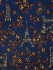 Monument Flower Pattern Tie Navy/Multi