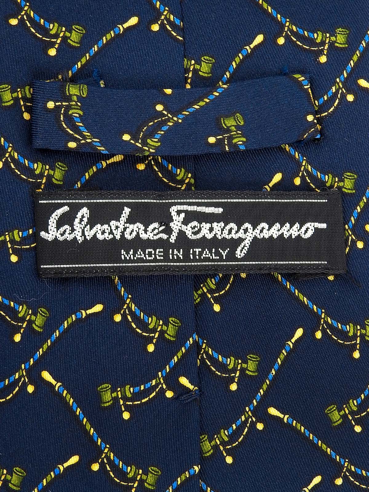 ロープパターンタイ ネイビー/マルチ